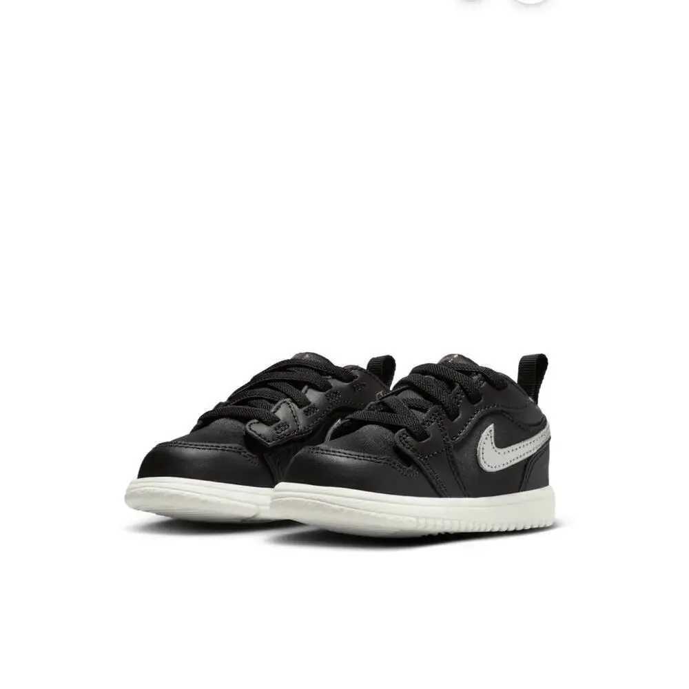 Jordan 1 Low ALT SE (TD) Black, Metallic Silver-Sail/Size-4 C / FZ3922 001